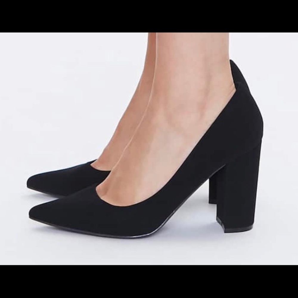 Forever 21 Faux Suede Block Heels
